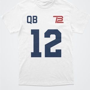 Tom Brady Return To Foxboro (White) TB12 Shirt Size Medium Unisex